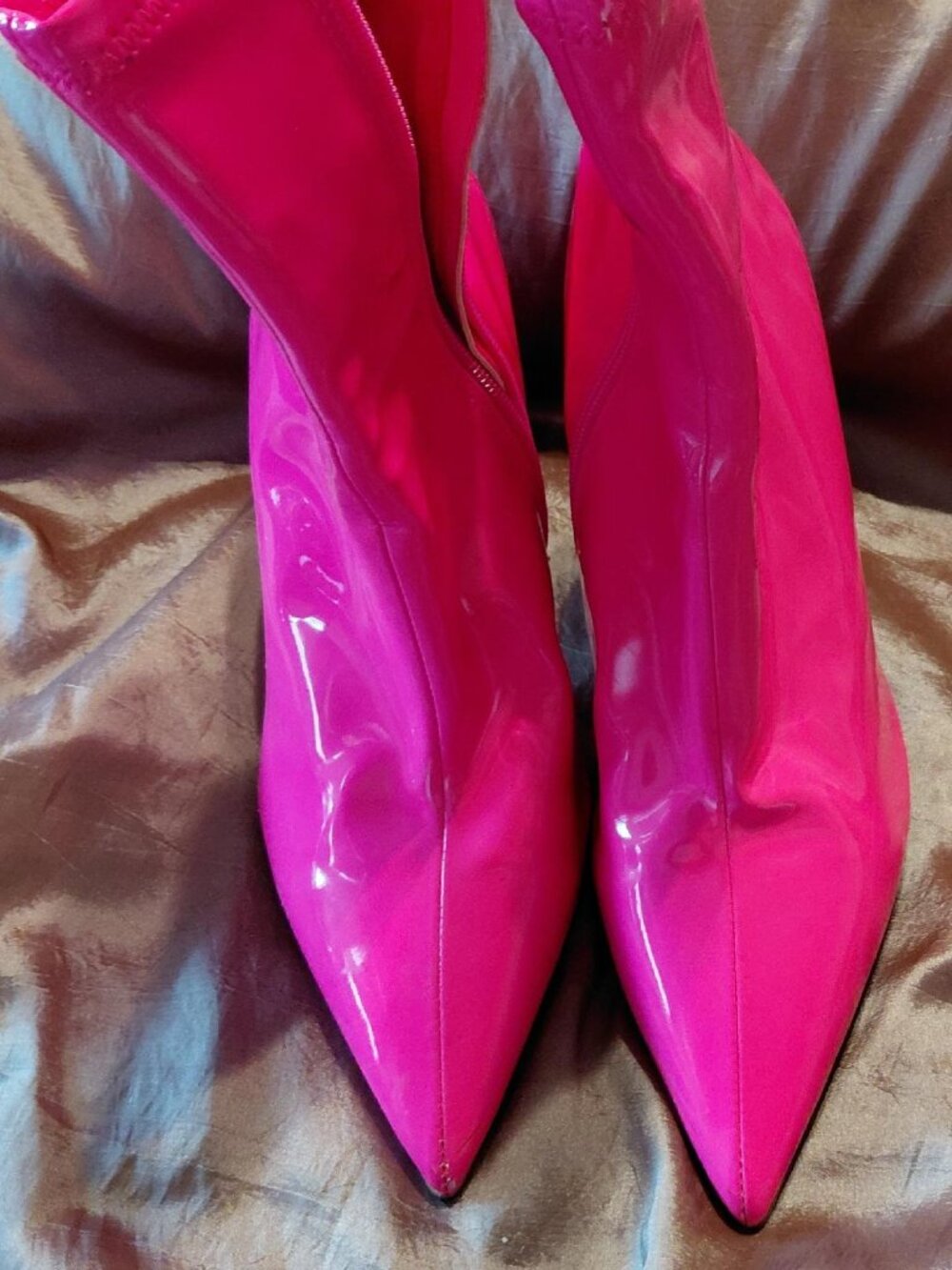 Steve Madden Hot Pink Ticker Ankle Boot